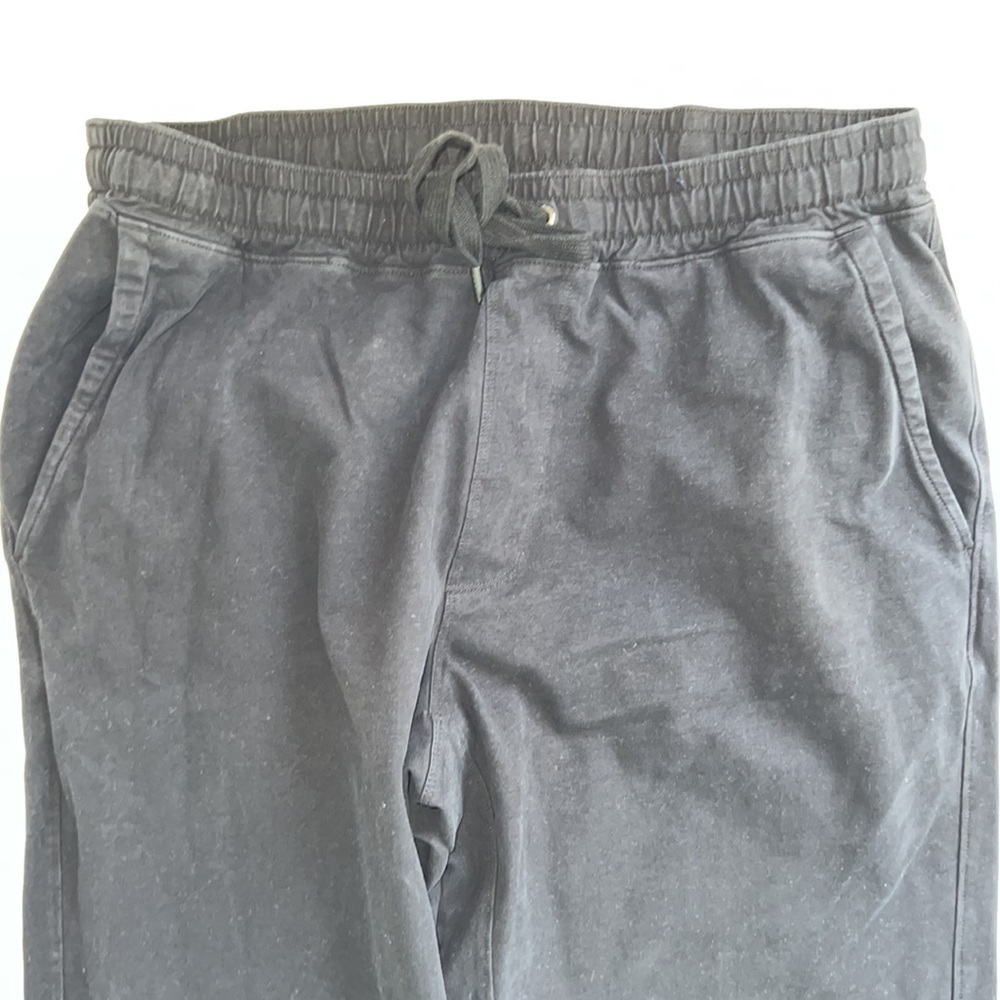 Black Soft Brushed Twill Good Man Brand Straight Leg Pant Drawstring Size L - Picture 4 of 6